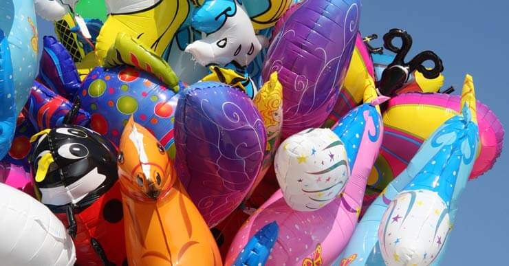 Helium balloons